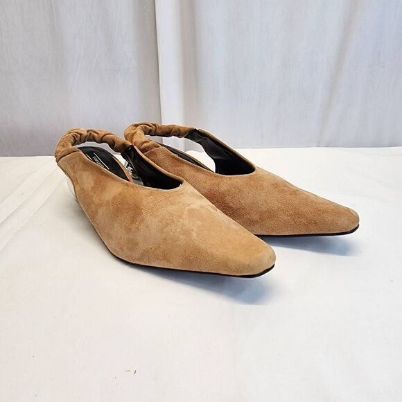 Topshop Jasper Ball Slingback Pump Suede Size 36 (5.5) - Picture 2 of 11